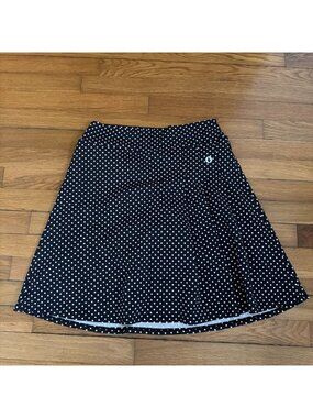 Dona Jo Women's Skort Pleated Polka Dot Tennis Pickleball Size 2 (P9)